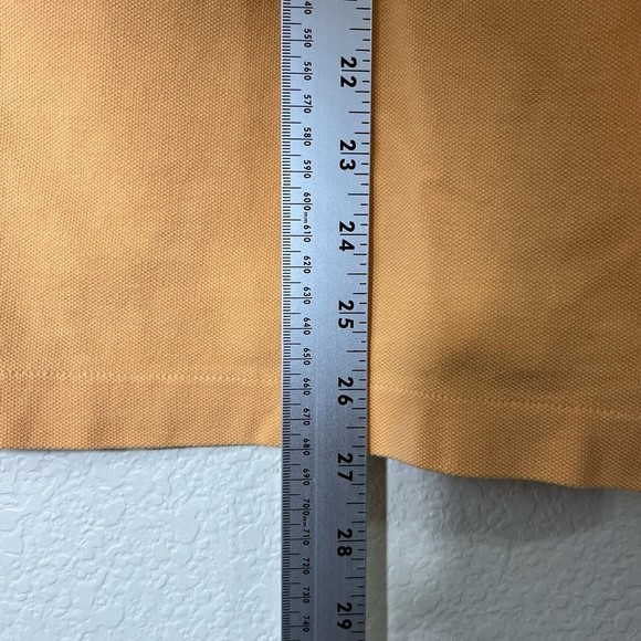 Vineyard Vines Mens Shirt Size Medium Orange Polo Golf Short Sleeve 1k050 - Picture 8 of 9